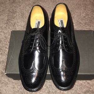 Black Florsheim Imperial LWB Goodyear welt 10 EEE